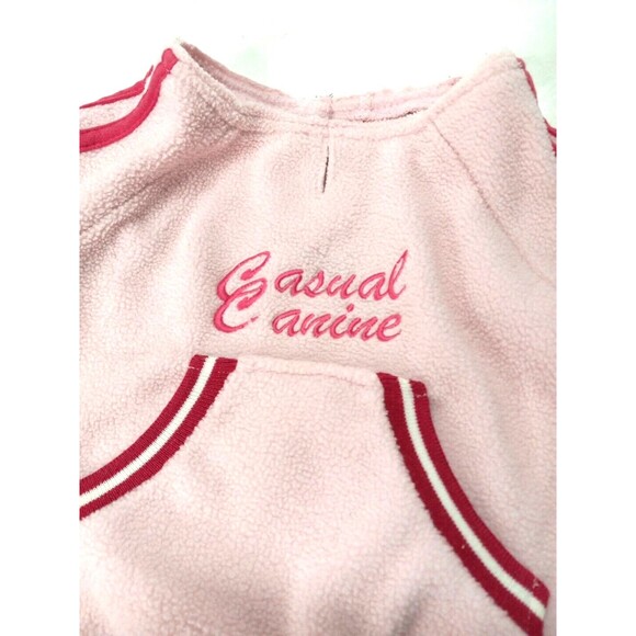 Casual Canine Dog Sweater Sweatshirt Pink Sporty 13 In Long 22 In Around *L - Picture 3 of 6